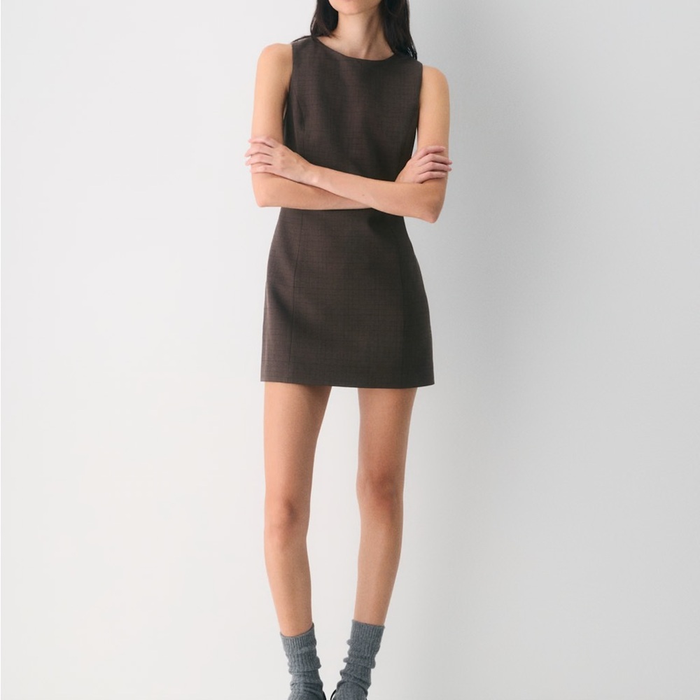 Wilfred Dark Brown Mini Dress